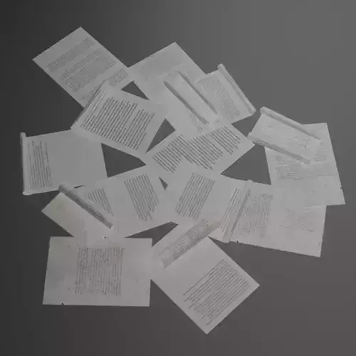 Old and New Paper Sheet Pack PBR  Low Poly