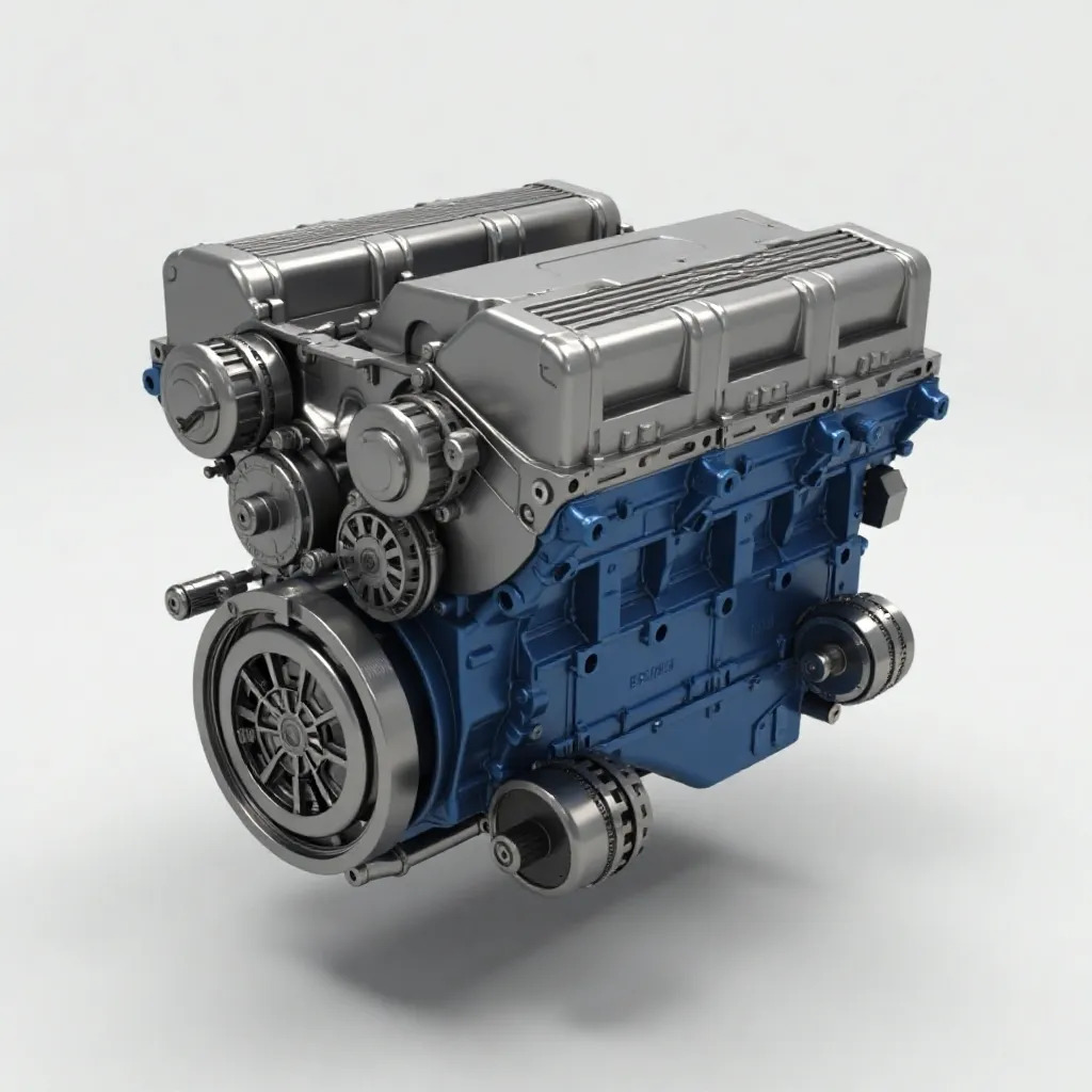 Porsche car components 3d pack   Low-poly 3D model_1