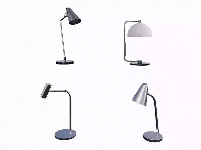 Modern Metal Table Lamp Set