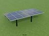 Agricultural photovoltaic 90 degrees 8m Low-poly 3D model_1