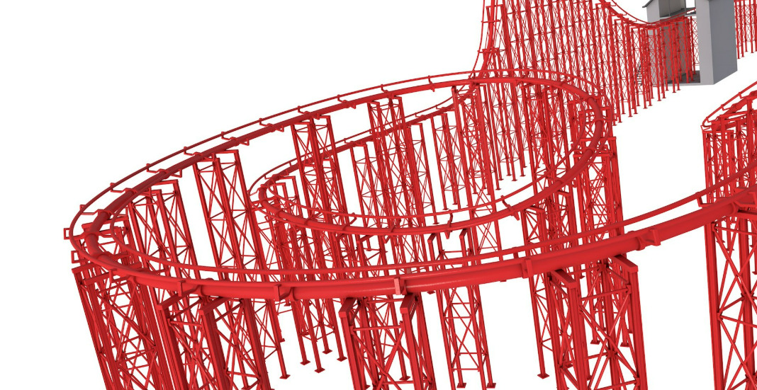Roller Coaster Track 3D model_9