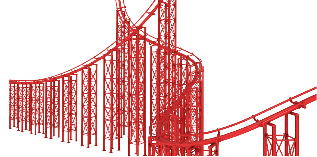 Roller Coaster Track 3D model_6