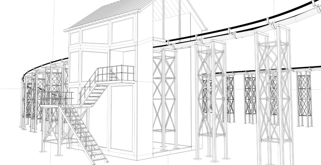 Roller Coaster Track 3D model_10
