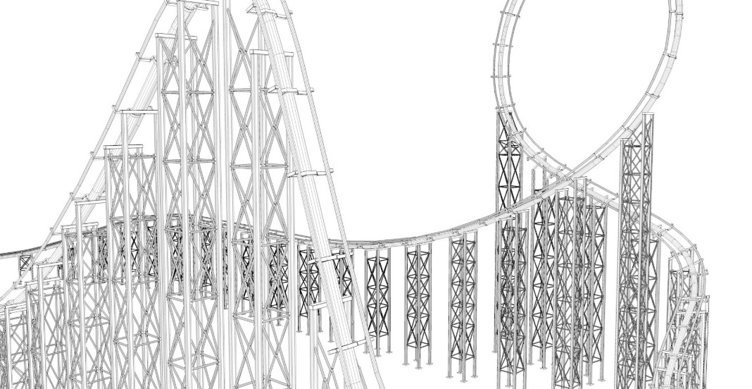 Roller Coaster Track 3D model_11