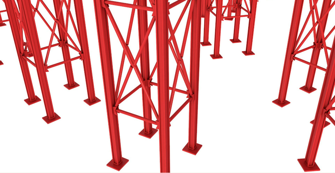 Roller Coaster Track 3D model_3