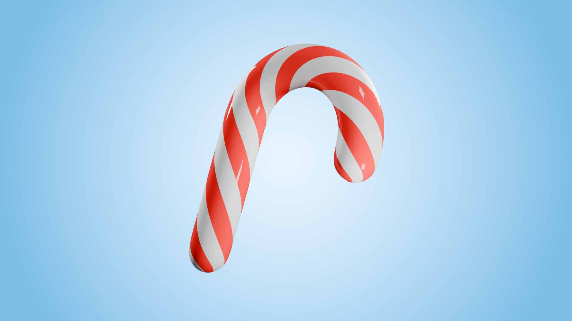 Christmas Candy Low-poly 3D model_1