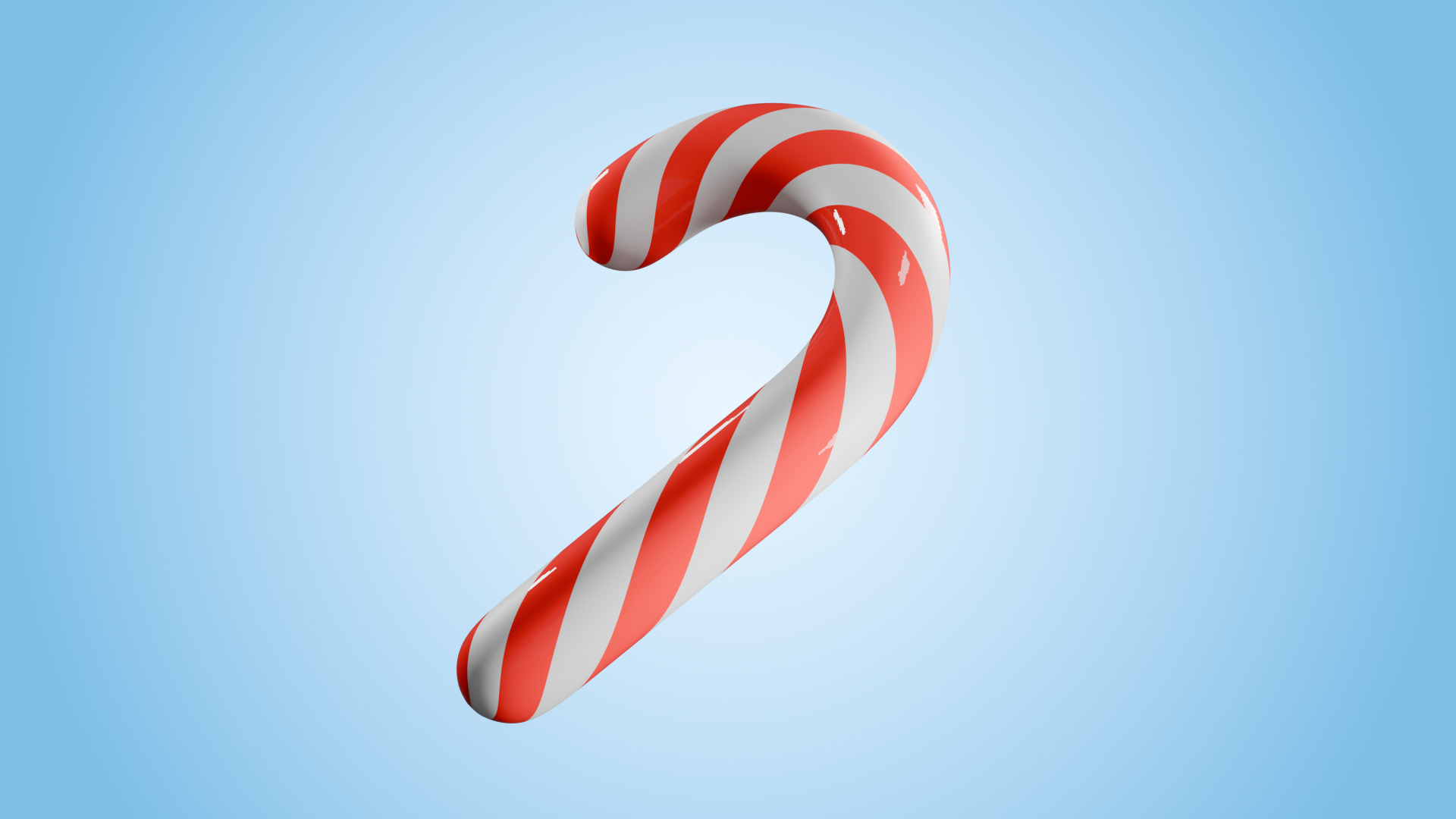 Christmas Candy Low-poly 3D model_3