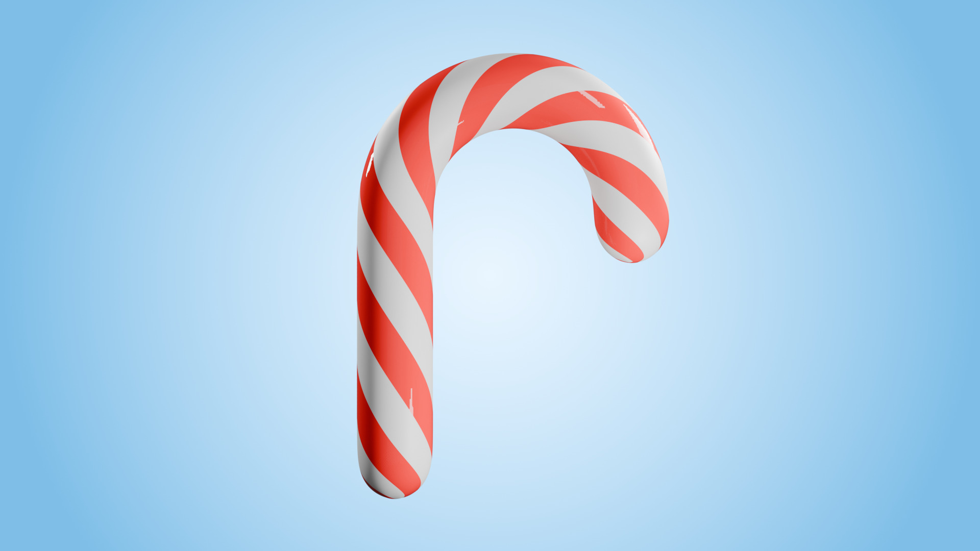 Christmas Candy Low-poly 3D model_8