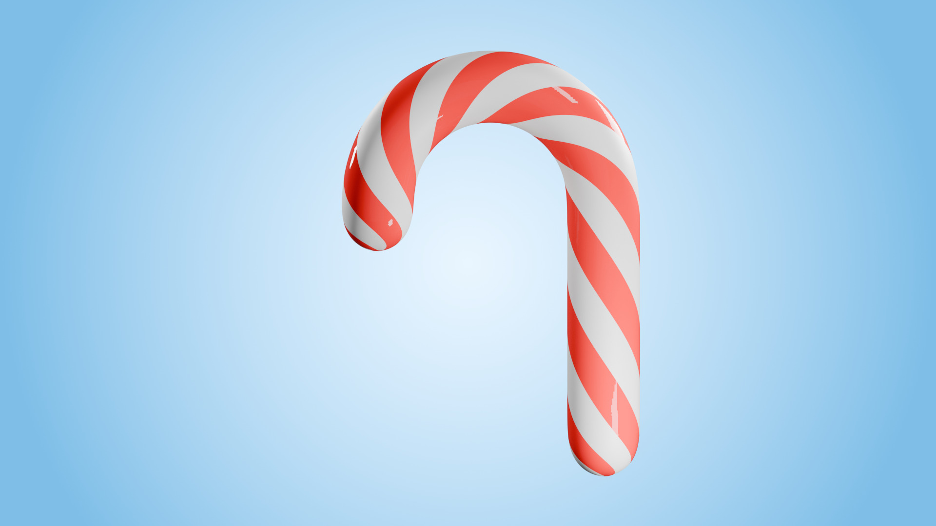 Christmas Candy Low-poly 3D model_6