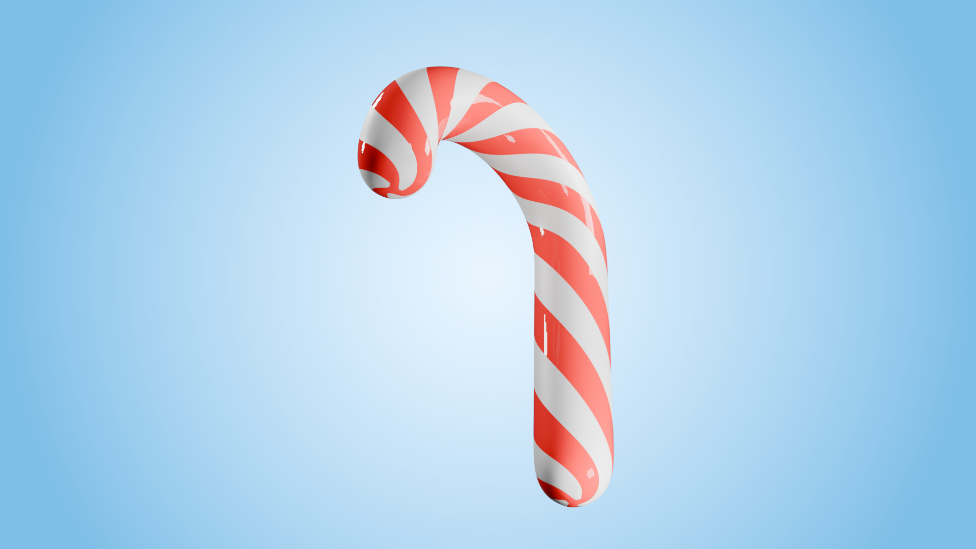 Christmas Candy Low-poly 3D model_4