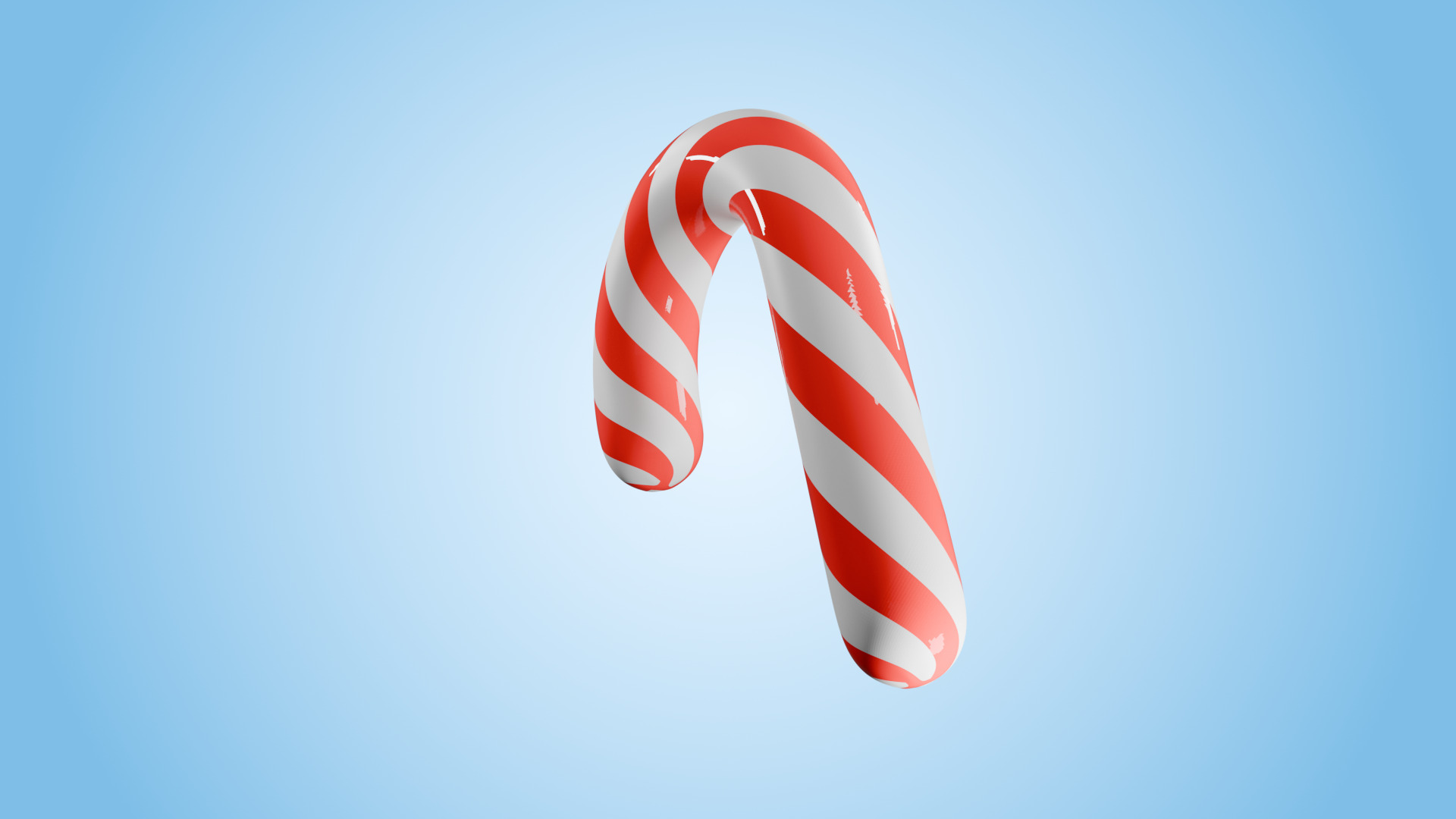 Christmas Candy Low-poly 3D model_5