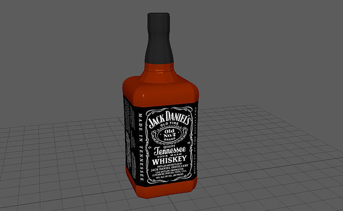 JackDaniels  Low-poly 3D model