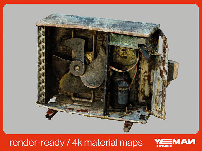 Broken Air-Conditioner  3D model