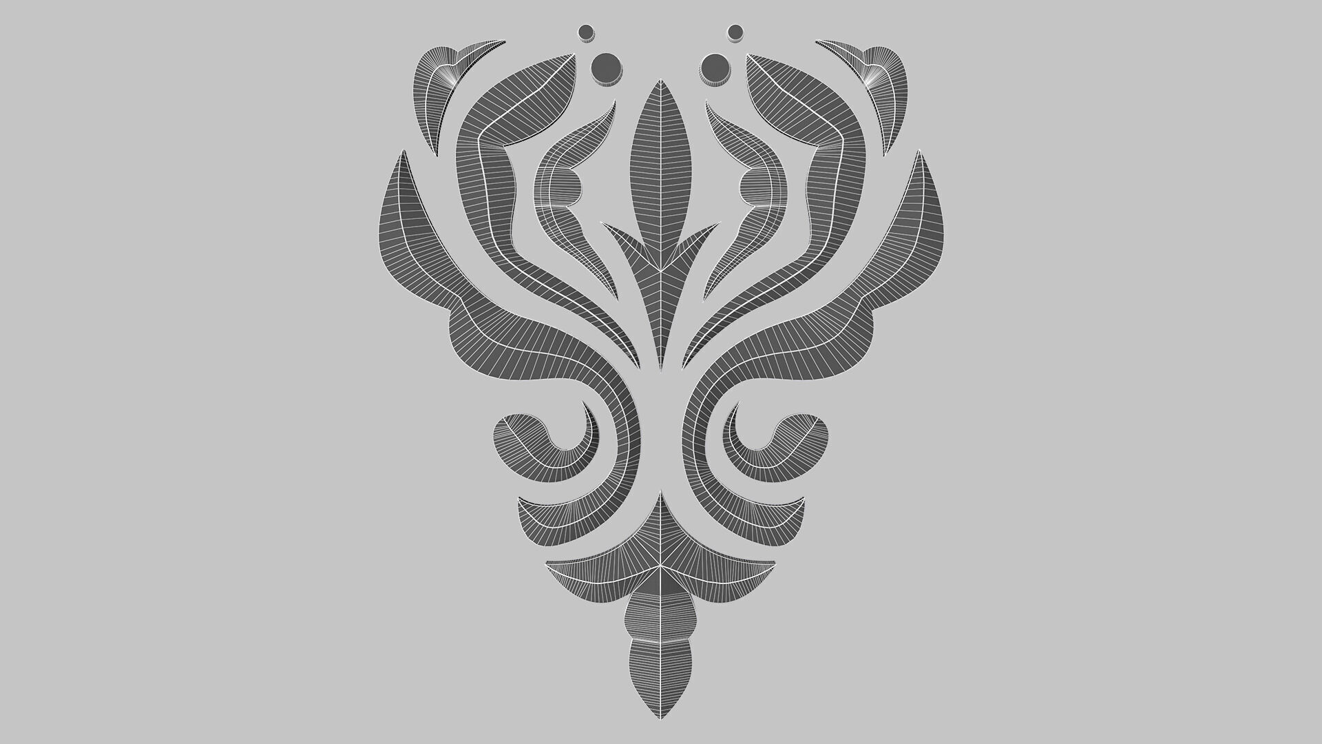 Carved Decor 3D model_6