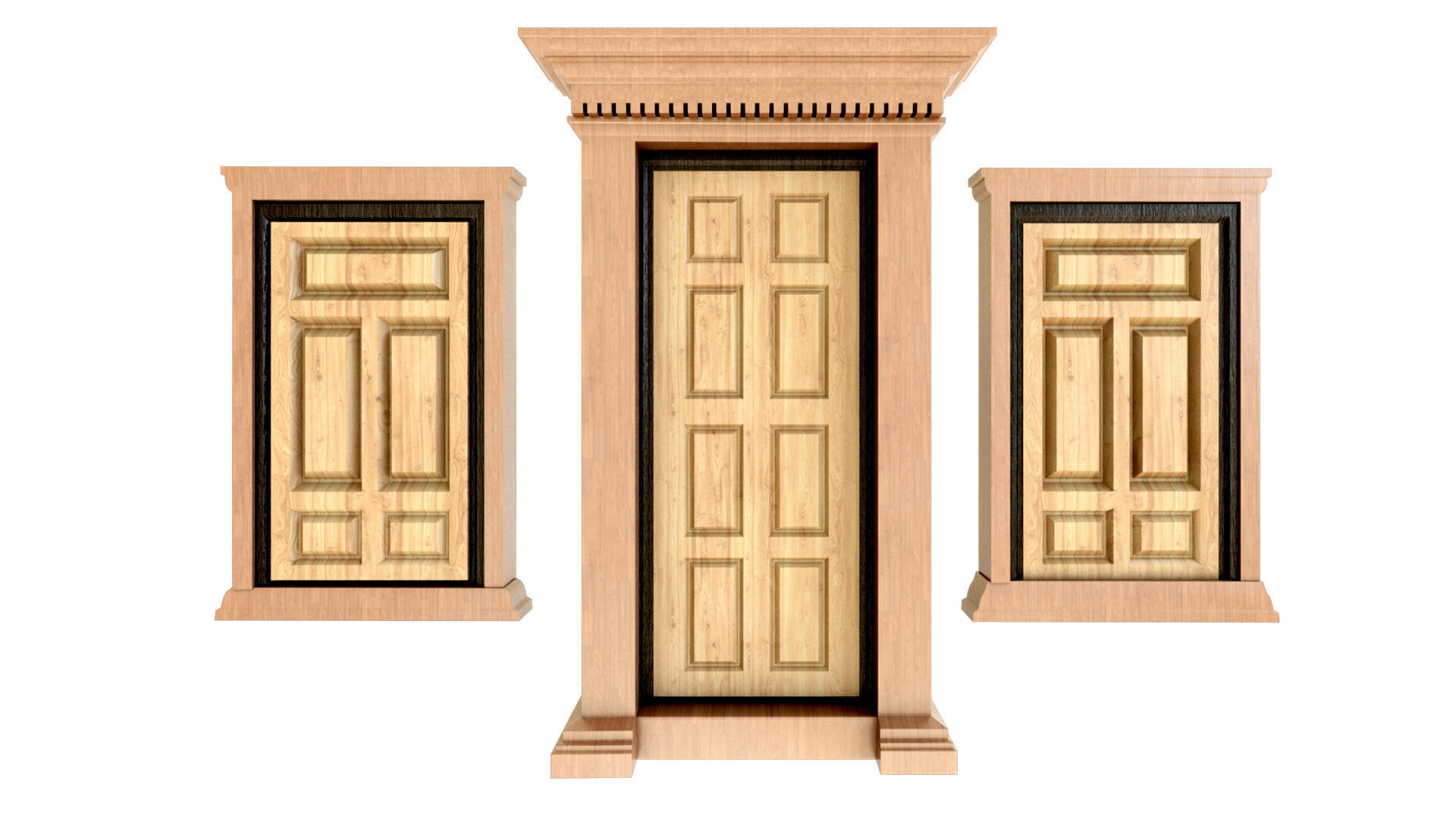 Door Window 3D model_4