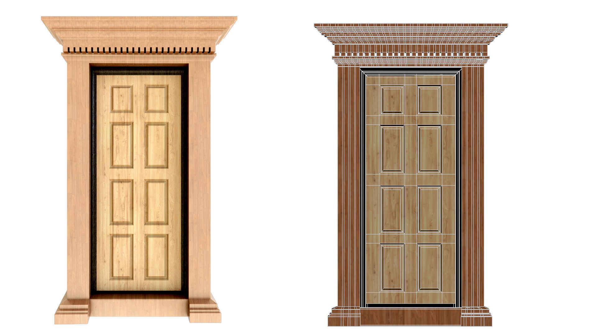 Door Window 3D model_5