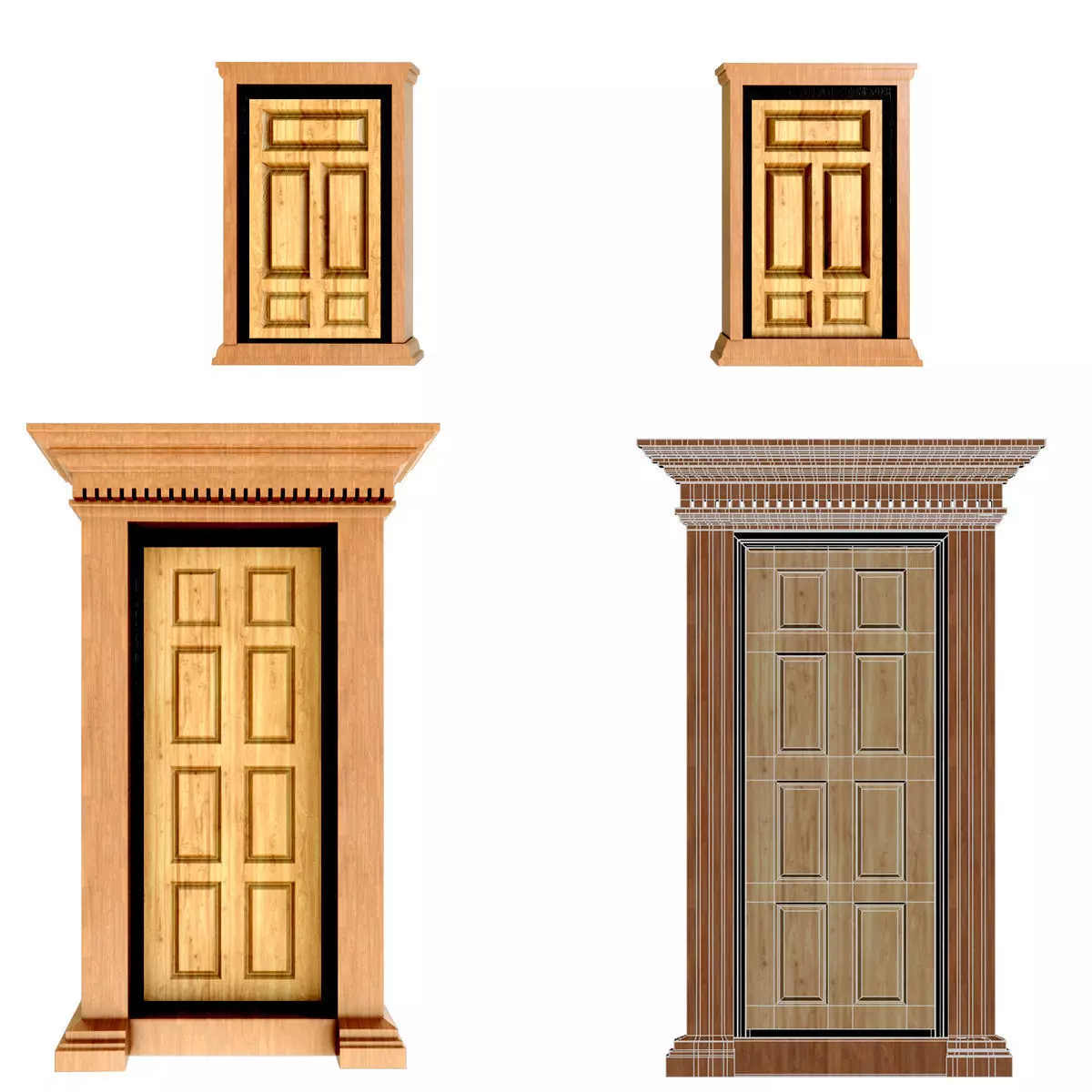 Door Window 3D model_0