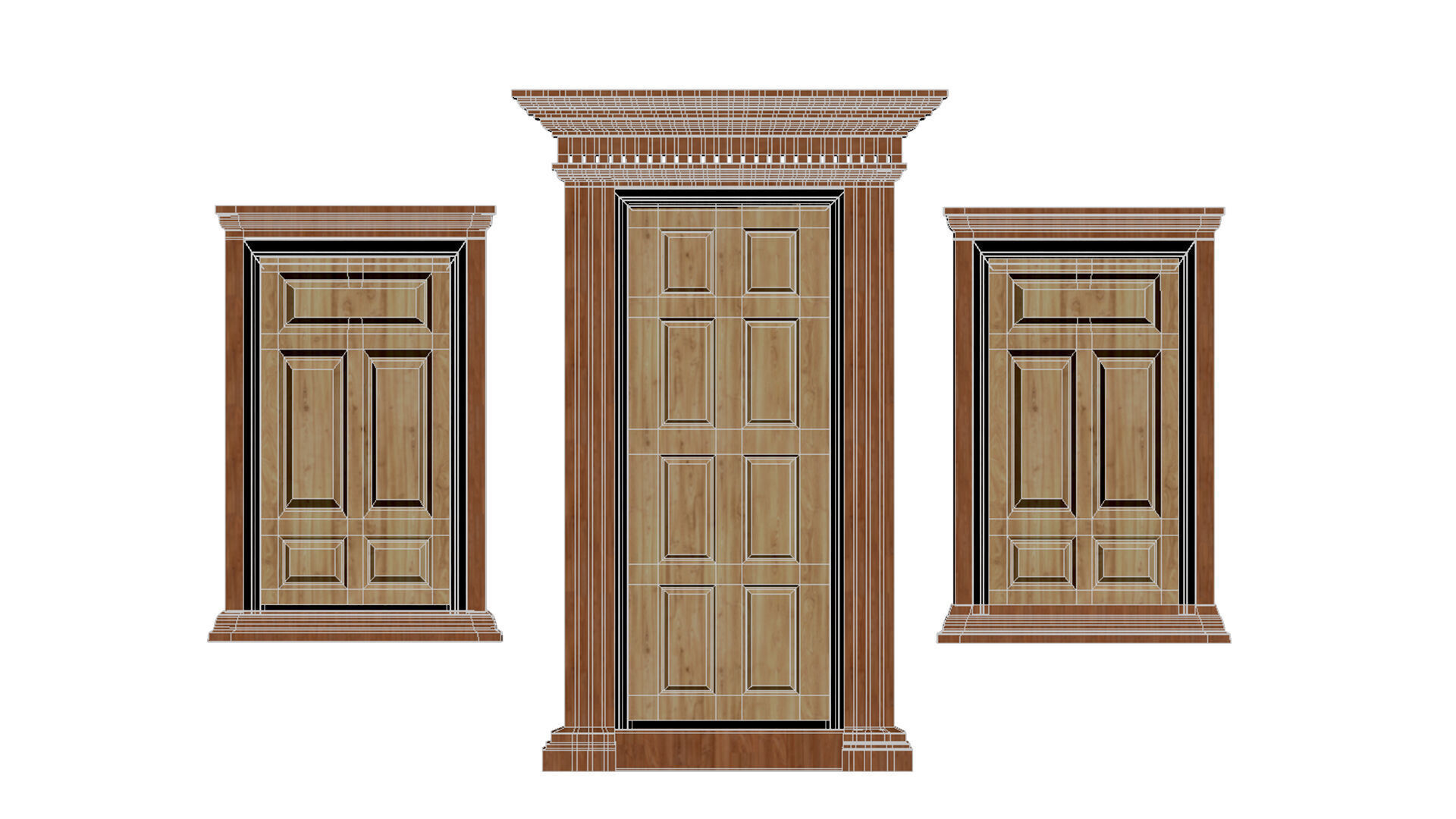 Door Window 3D model_6