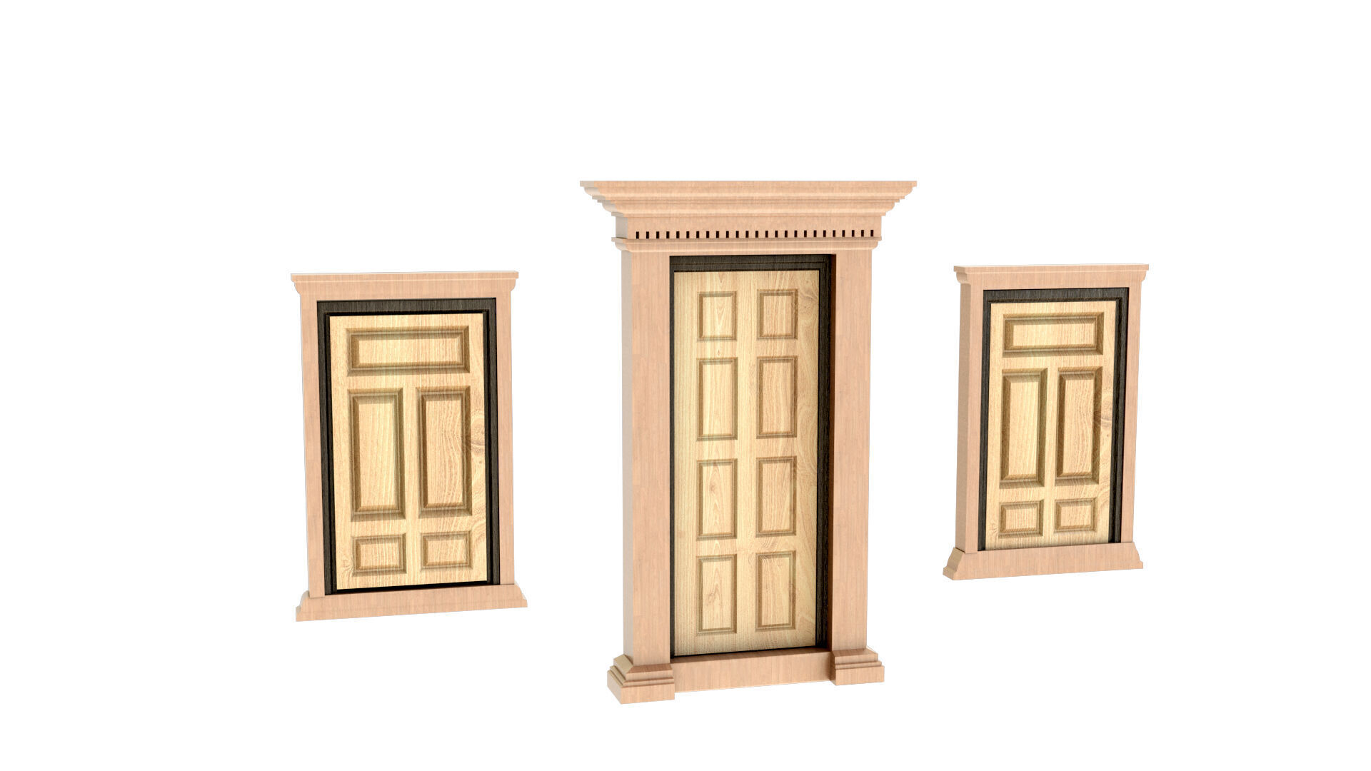 Door Window 3D model_1