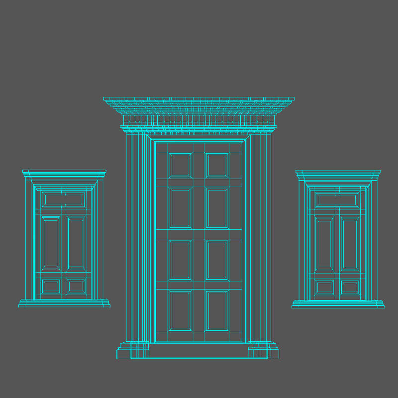 Door Window 3D model_9