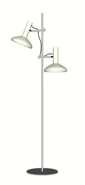 Modern Trio Floor Lamps 3D model_3