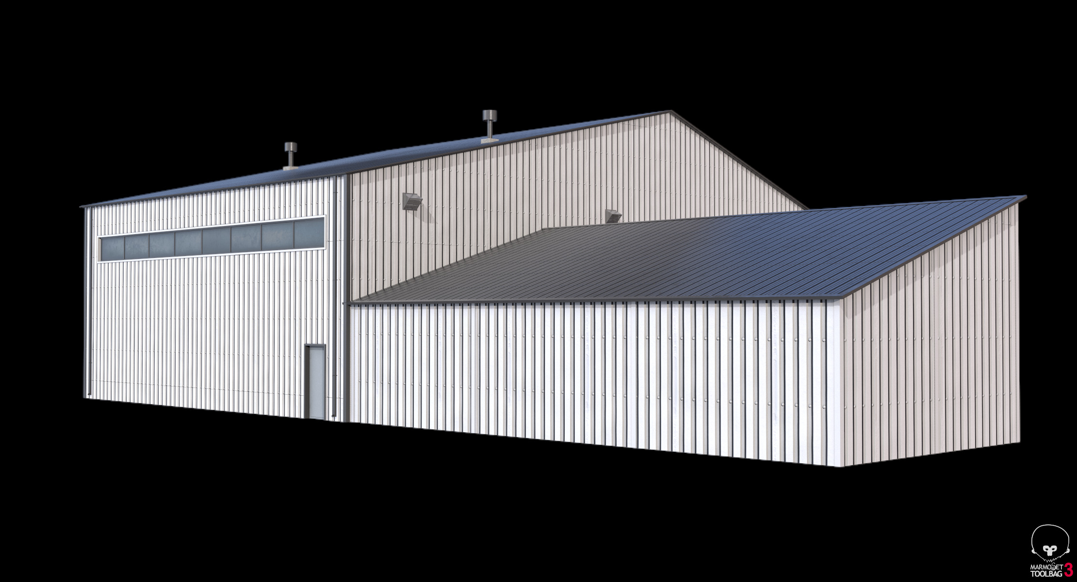 Industrial Building 9 Low-poly 3D model_17