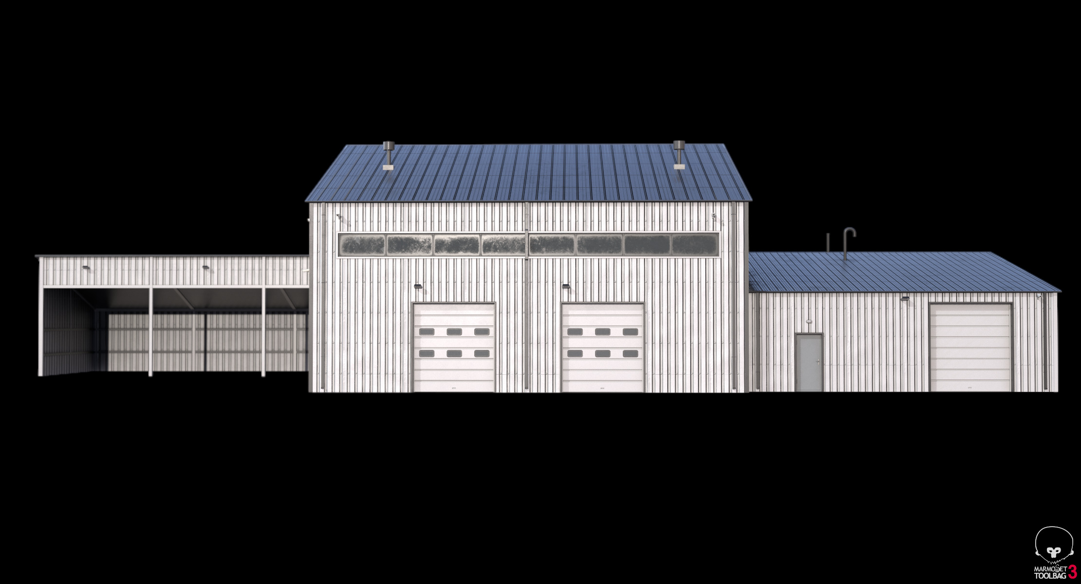 Industrial Building 9 Low-poly 3D model_15