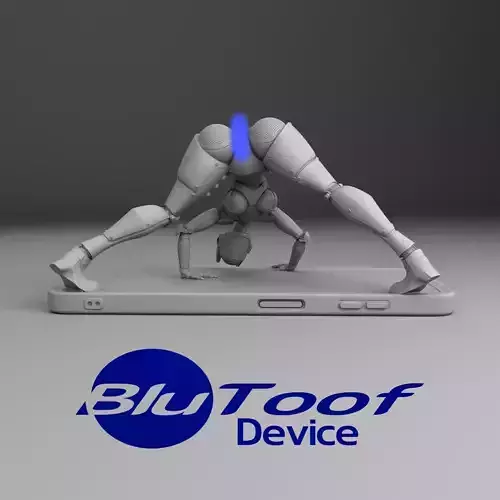 BlueToof Phone Spread Pose 3D print model