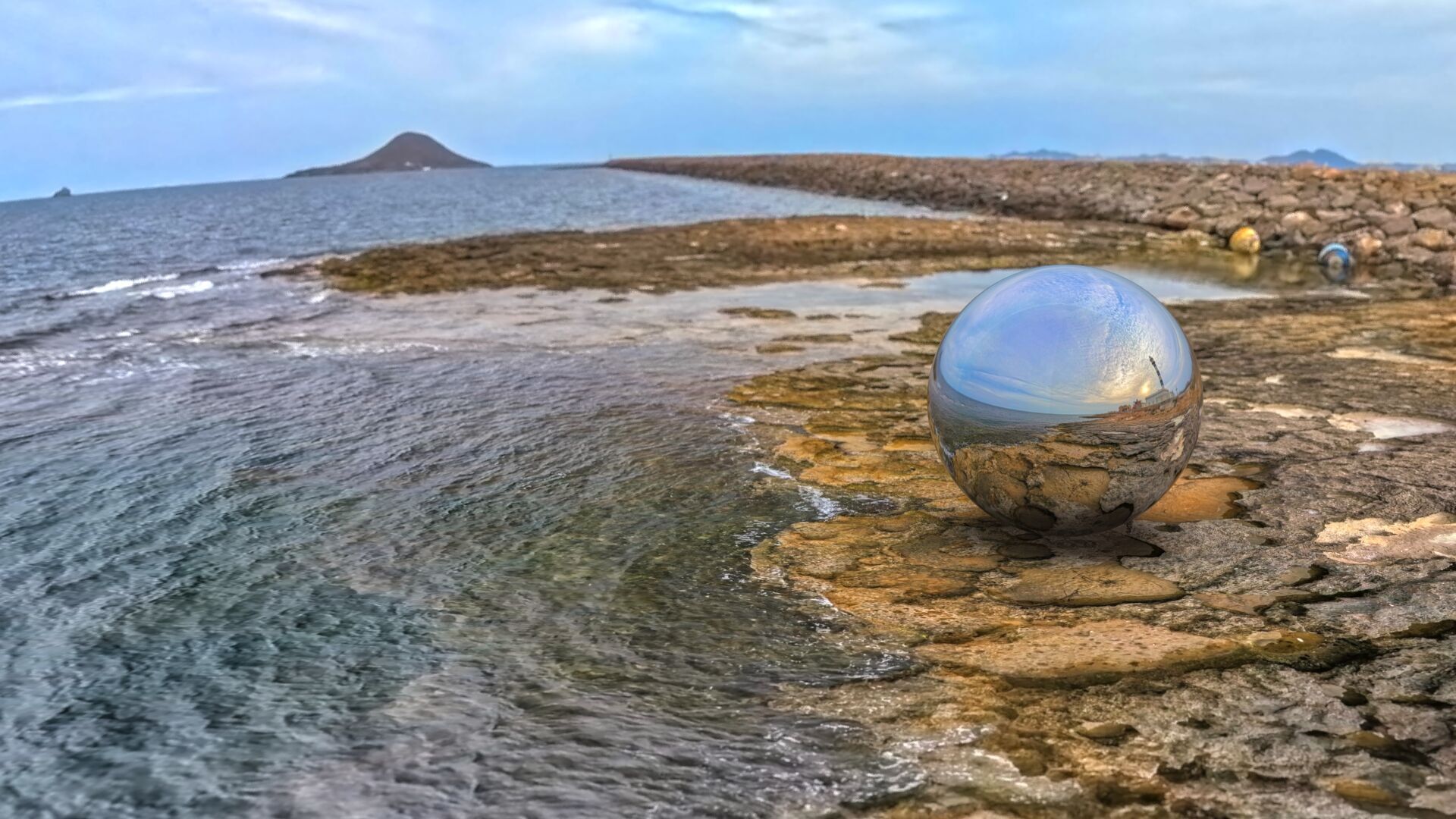 8K HDRI Lighthouse Sunset on Rocky Coast  Texture_2