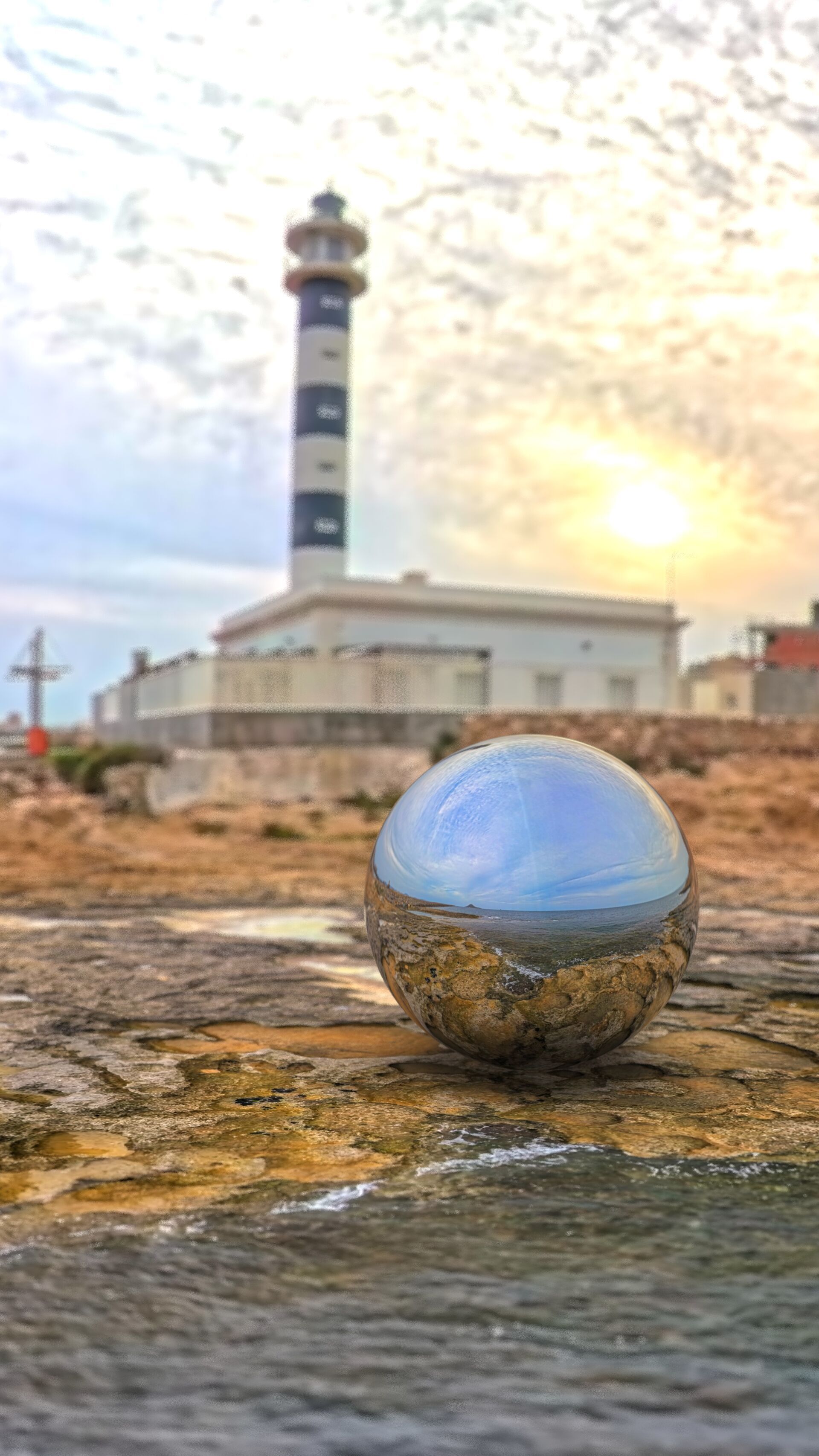 8K HDRI Lighthouse Sunset on Rocky Coast  Texture_3