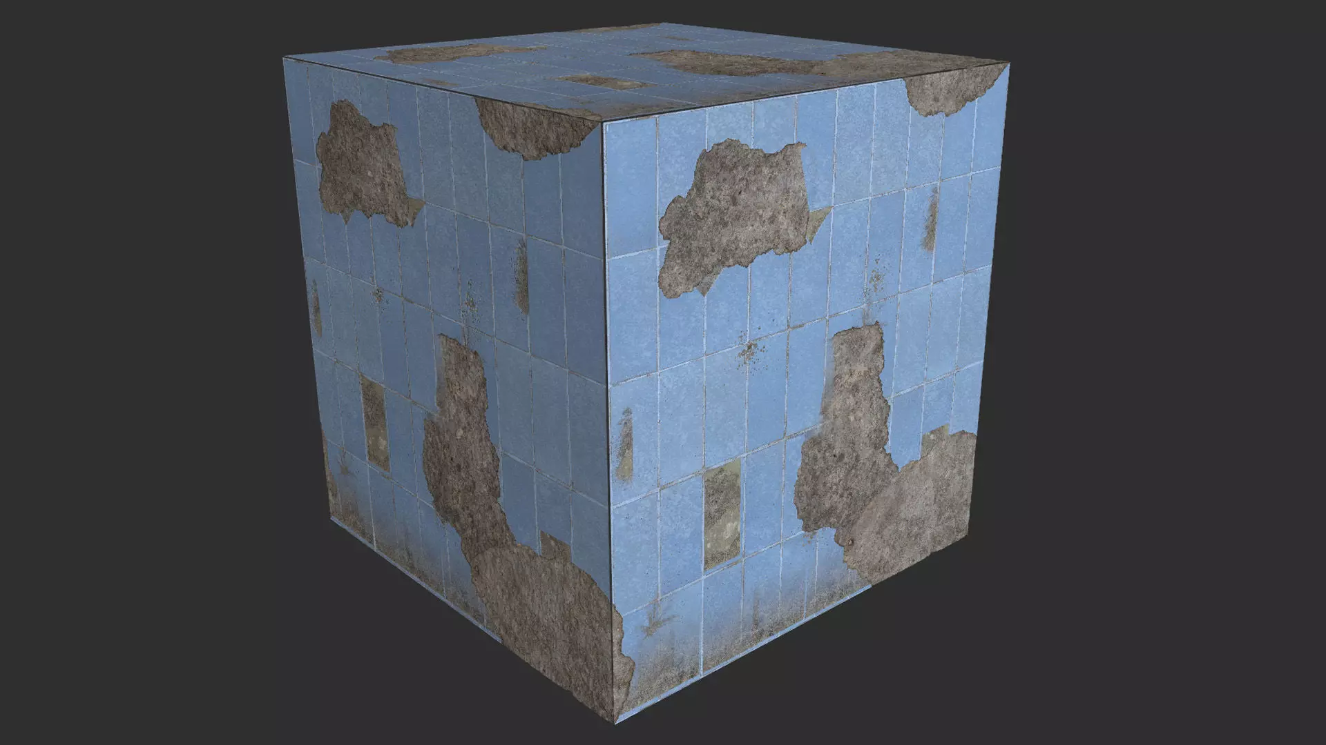 Damage Ceramic Wall Tiles 4k Pbr Texture Texture_0