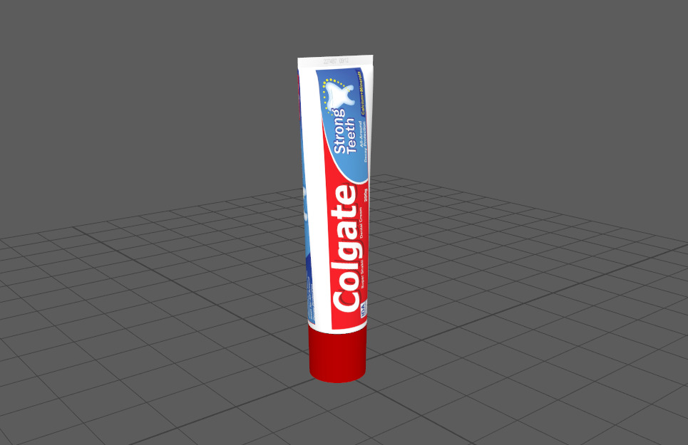 Colgate Low-poly 3D model_1