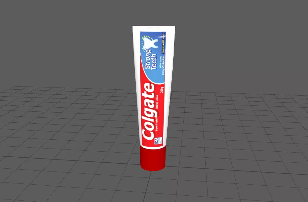Colgate Low-poly 3D model_0