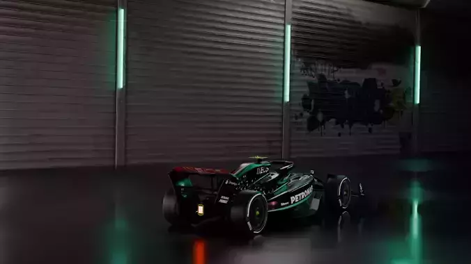 F1 AMG RACING CAR MERCEDES TEAM