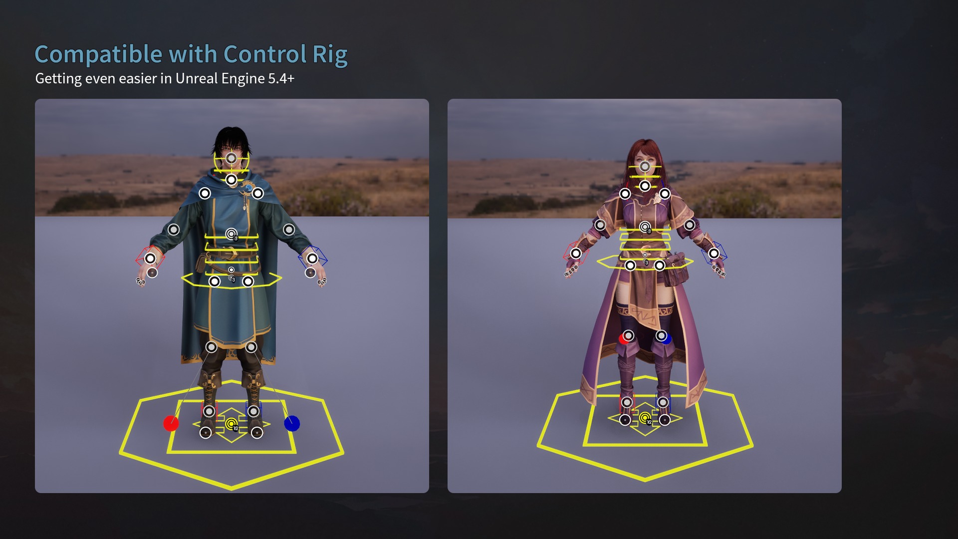 MMORPG Mages - Medieval Fantasy Modular Character Bundle 3D Model Collection_23