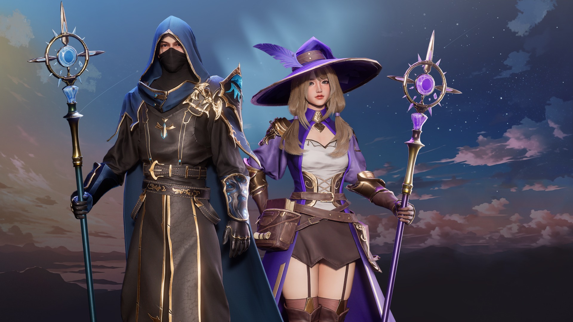 MMORPG Mages - Medieval Fantasy Modular Character Bundle 3D Model Collection_8