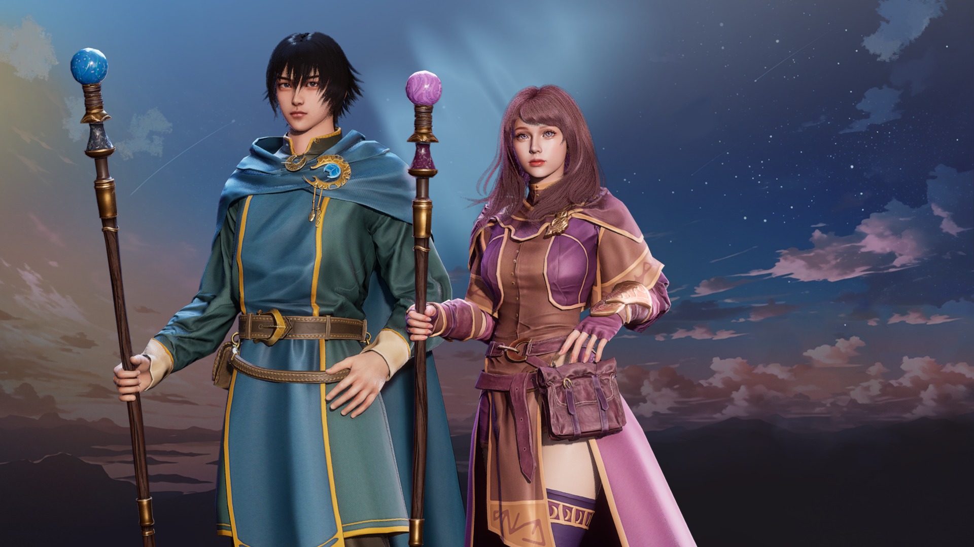 MMORPG Mages - Medieval Fantasy Modular Character Bundle 3D Model Collection_7