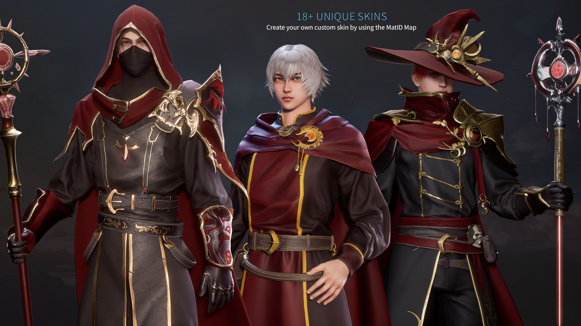 MMORPG Mages - Medieval Fantasy Modular Character Bundle 3D Model Collection_14