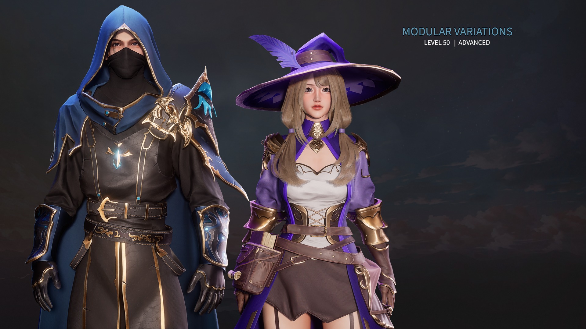 MMORPG Mages - Medieval Fantasy Modular Character Bundle 3D Model Collection_18