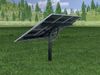 Agricultural photovoltaic 120 degrees 4m Low-poly 3D model_1