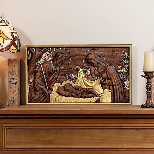 Jesus is born in a manger bethlehem 3D print model