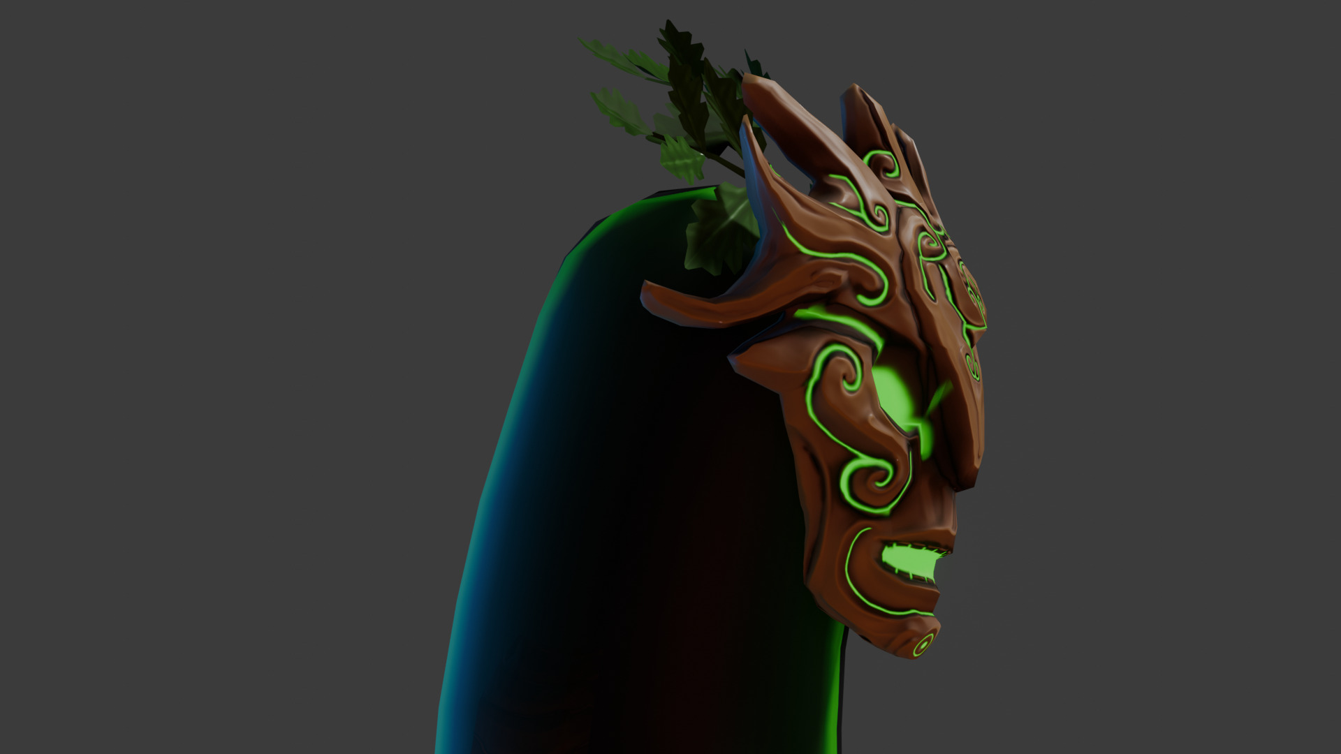 Low Poly Rigged model - A Wraith in the Woods Low-poly 3D model_7