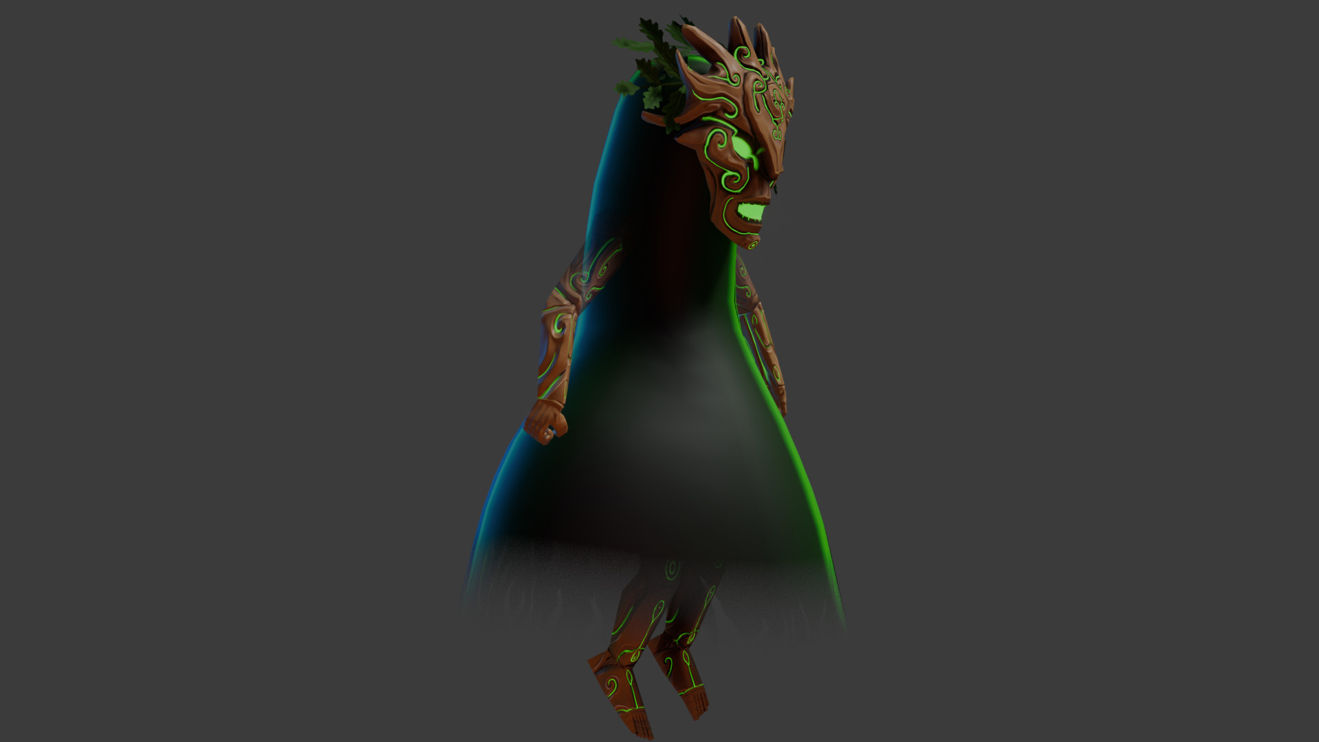 Low Poly Rigged model - A Wraith in the Woods Low-poly 3D model_4