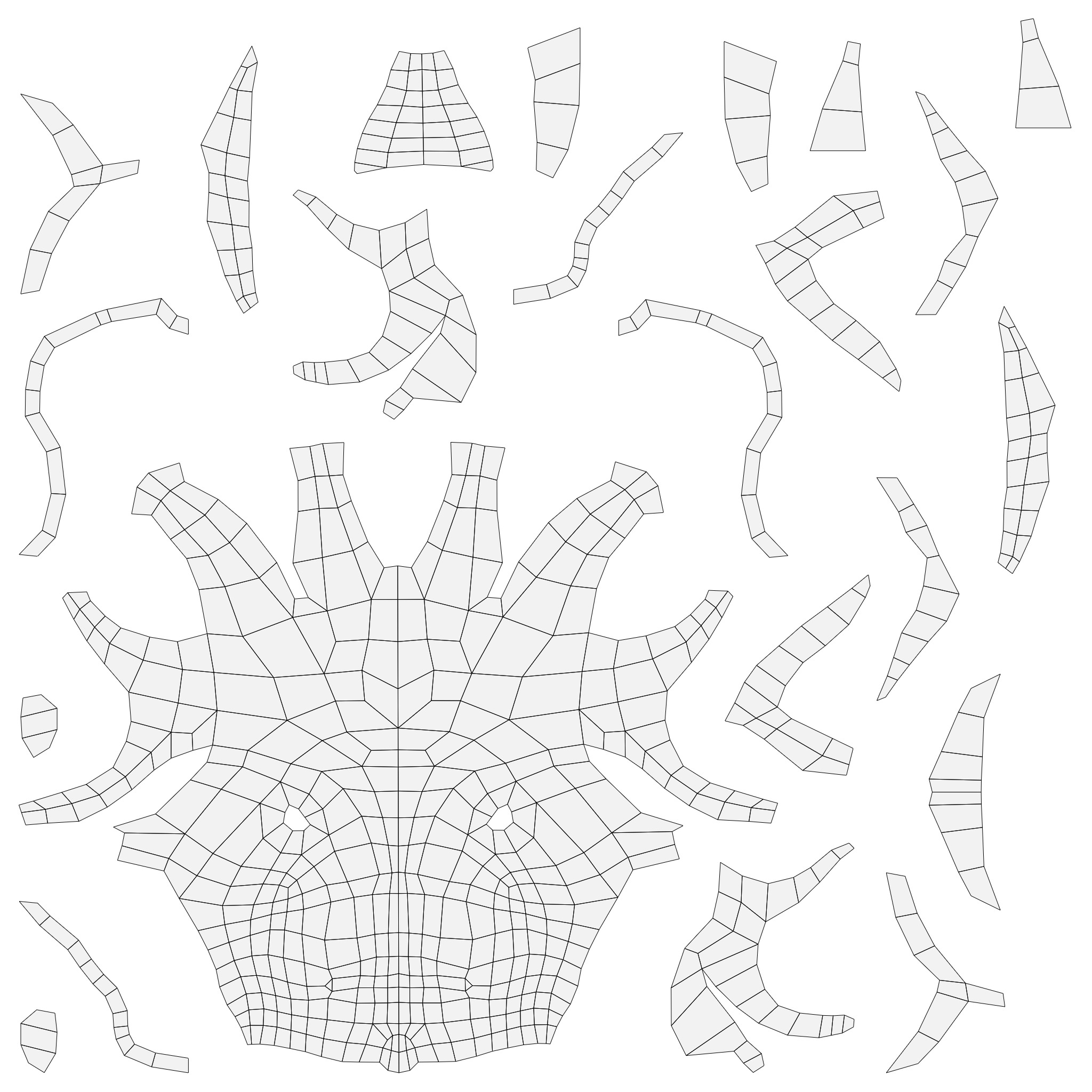 Low Poly Rigged model - A Wraith in the Woods Low-poly 3D model_12