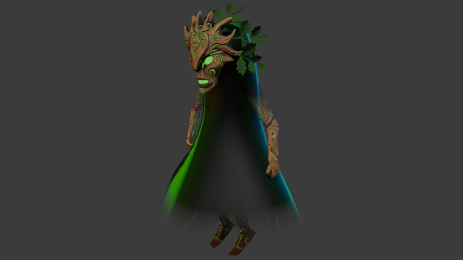 Low Poly Rigged model - A Wraith in the Woods Low-poly 3D model_1
