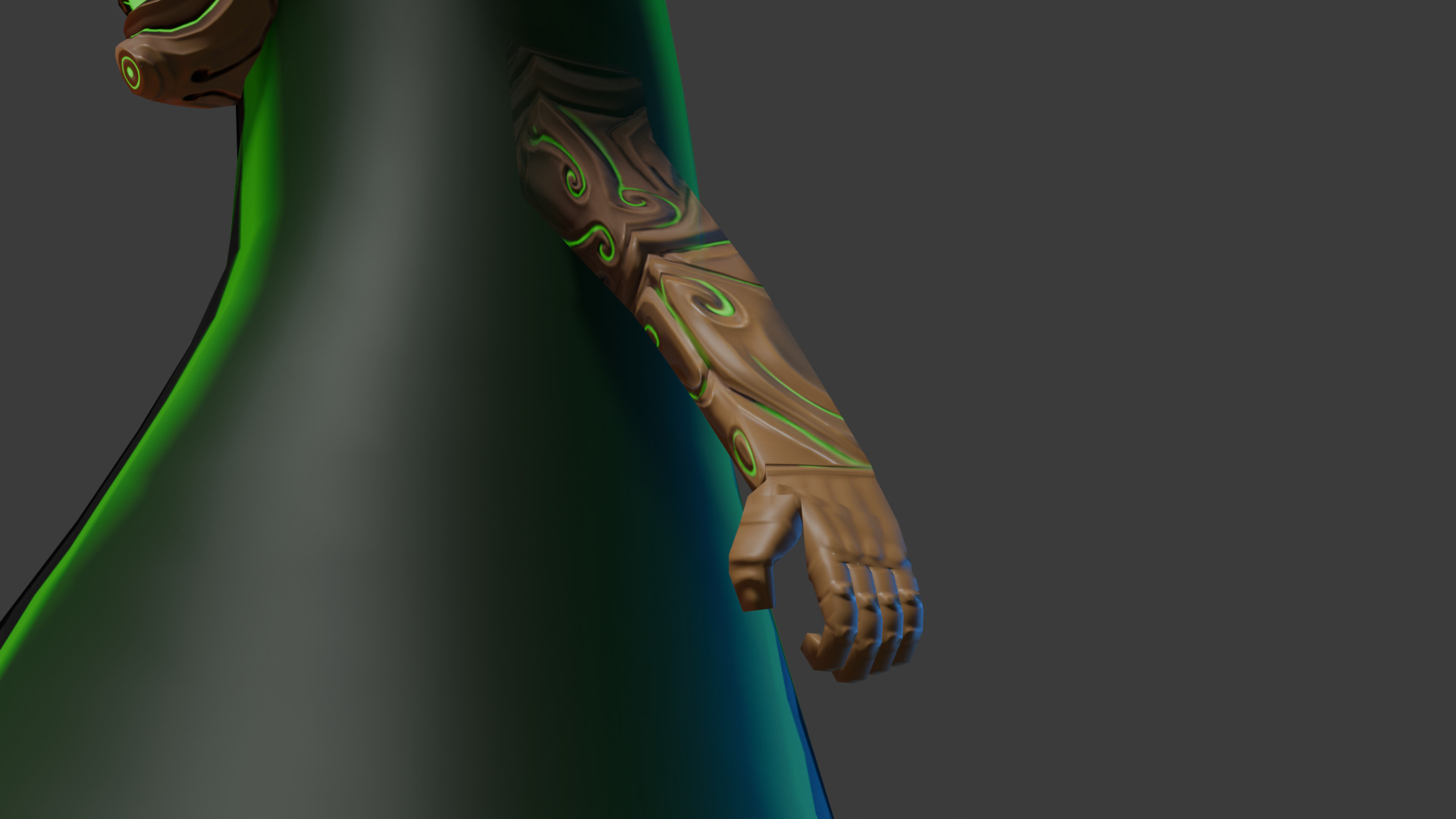 Low Poly Rigged model - A Wraith in the Woods Low-poly 3D model_8