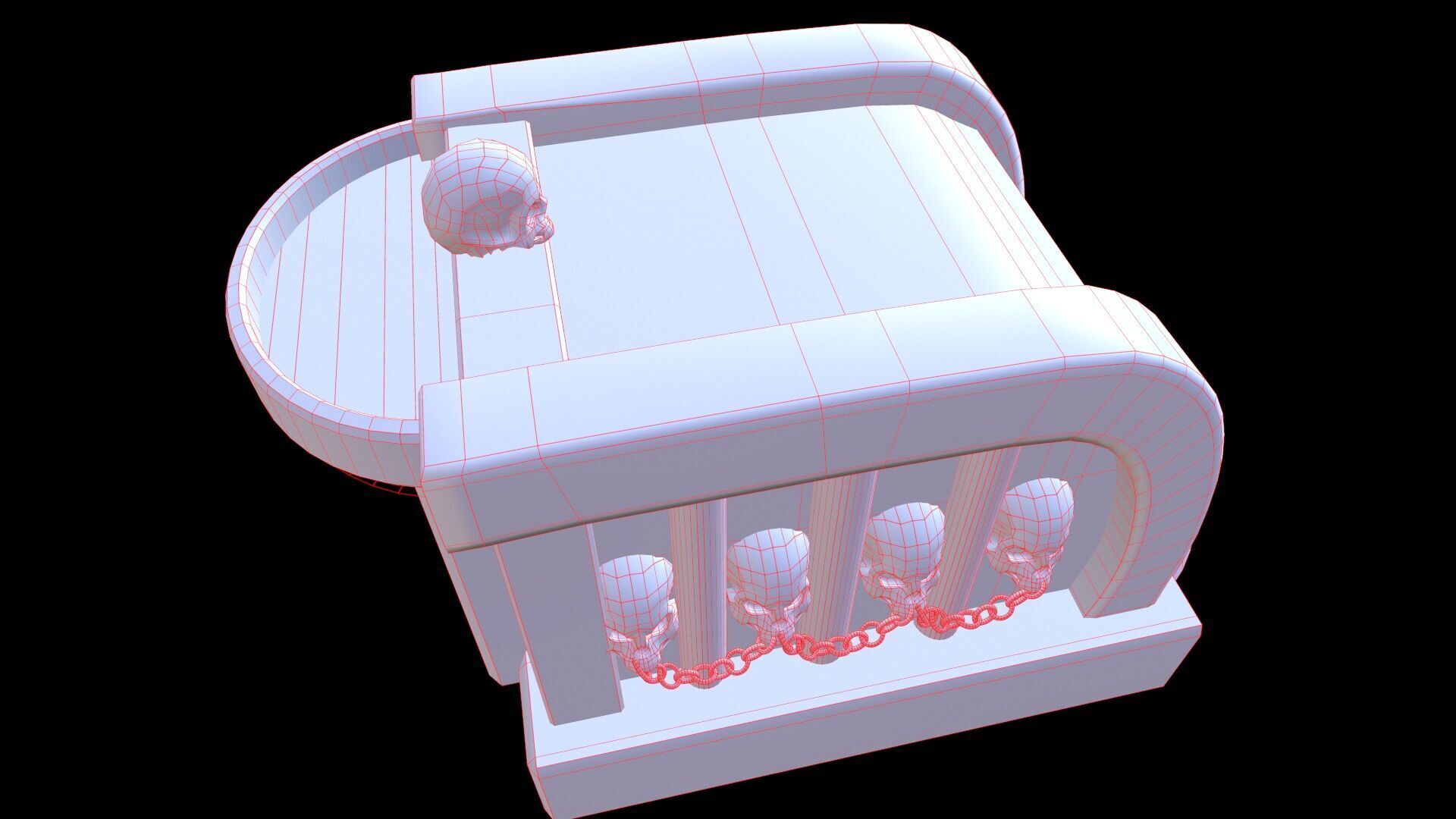 Fontain Medieval v2 Low-poly 3D model_15