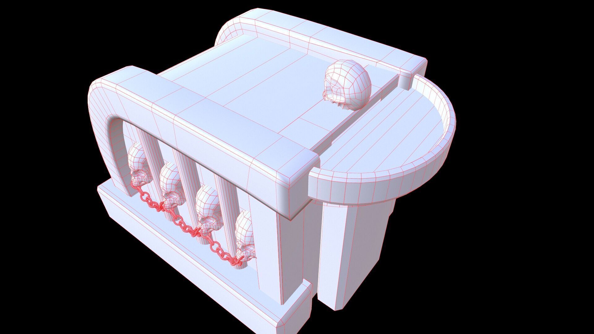 Fontain Medieval v2 Low-poly 3D model_19