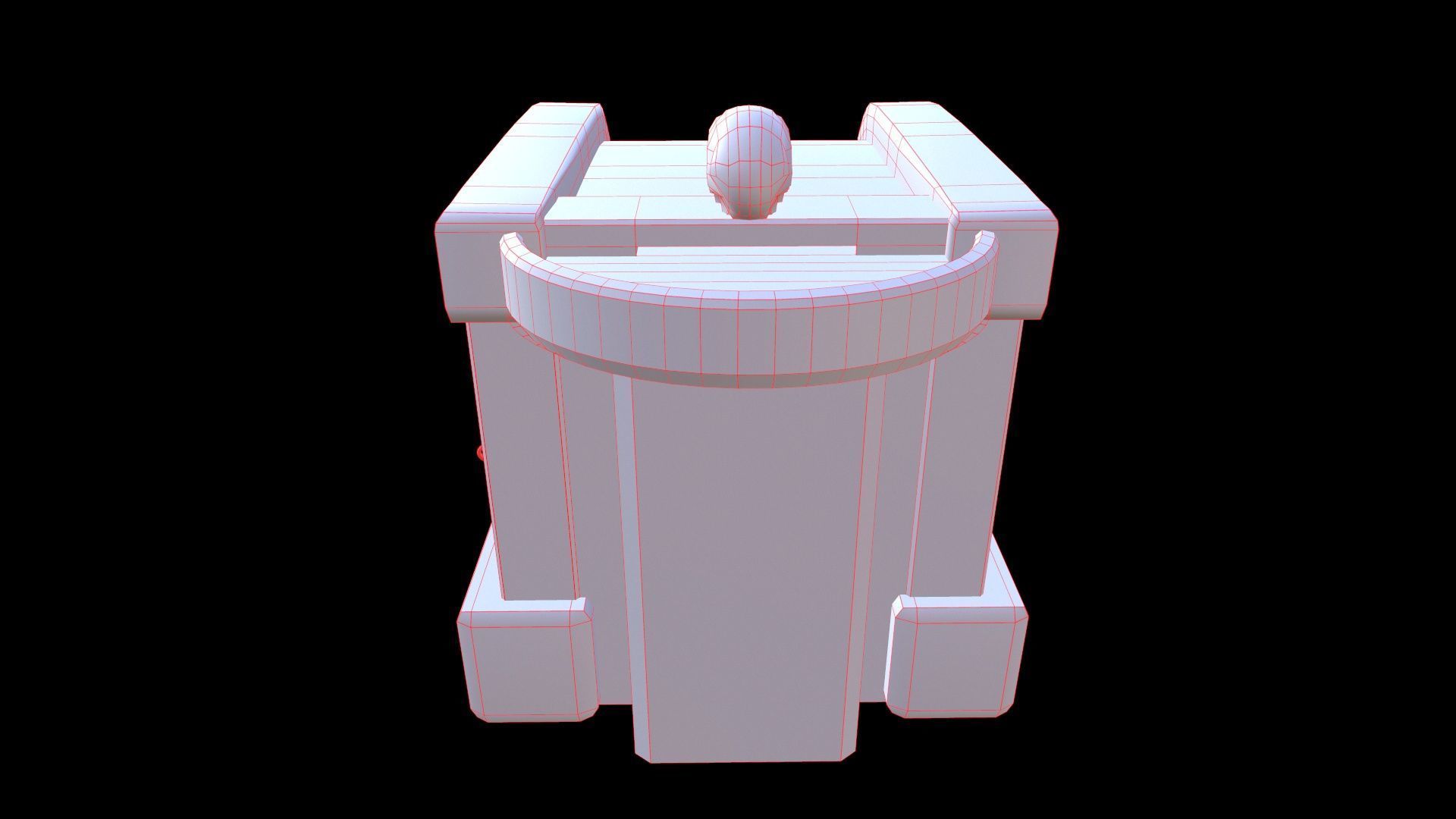 Fontain Medieval v2 Low-poly 3D model_13