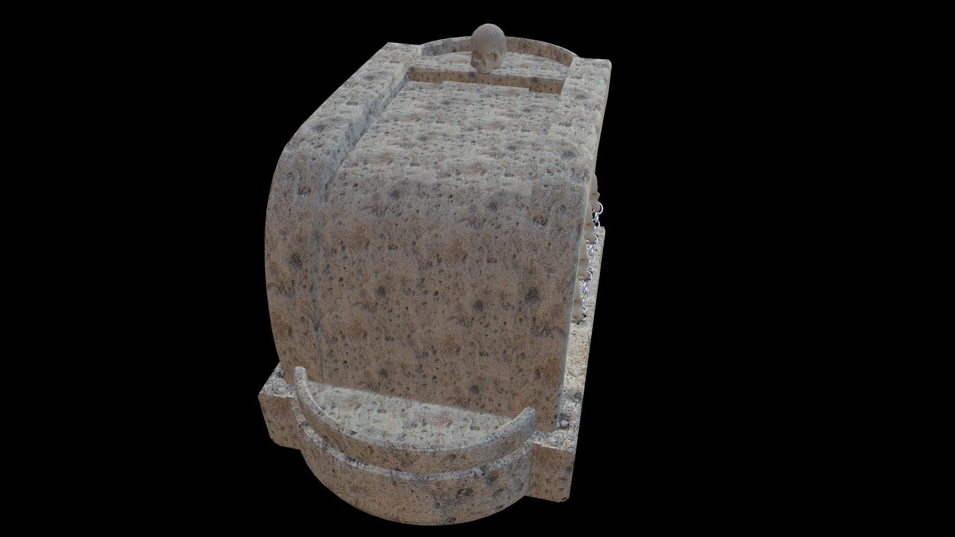 Fontain Medieval v2 Low-poly 3D model_7